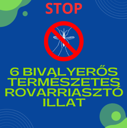 6 bivalyerős természetes rovarriasztó illat