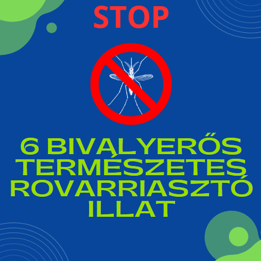 6 bivalyerős természetes rovarriasztó illat