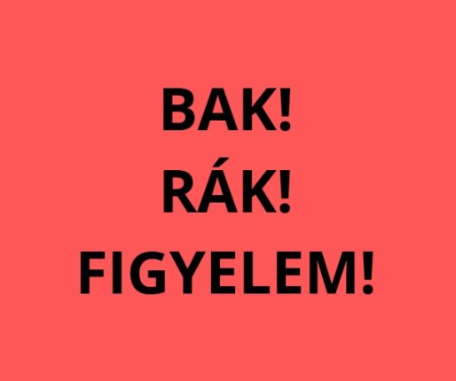 Horoszkóp szerdára: a Bak, a Rák nagy fordulat előtt áll