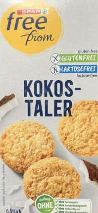 SPAR termékvisszahívás: a FREE FROM kókuszos keksz érintett